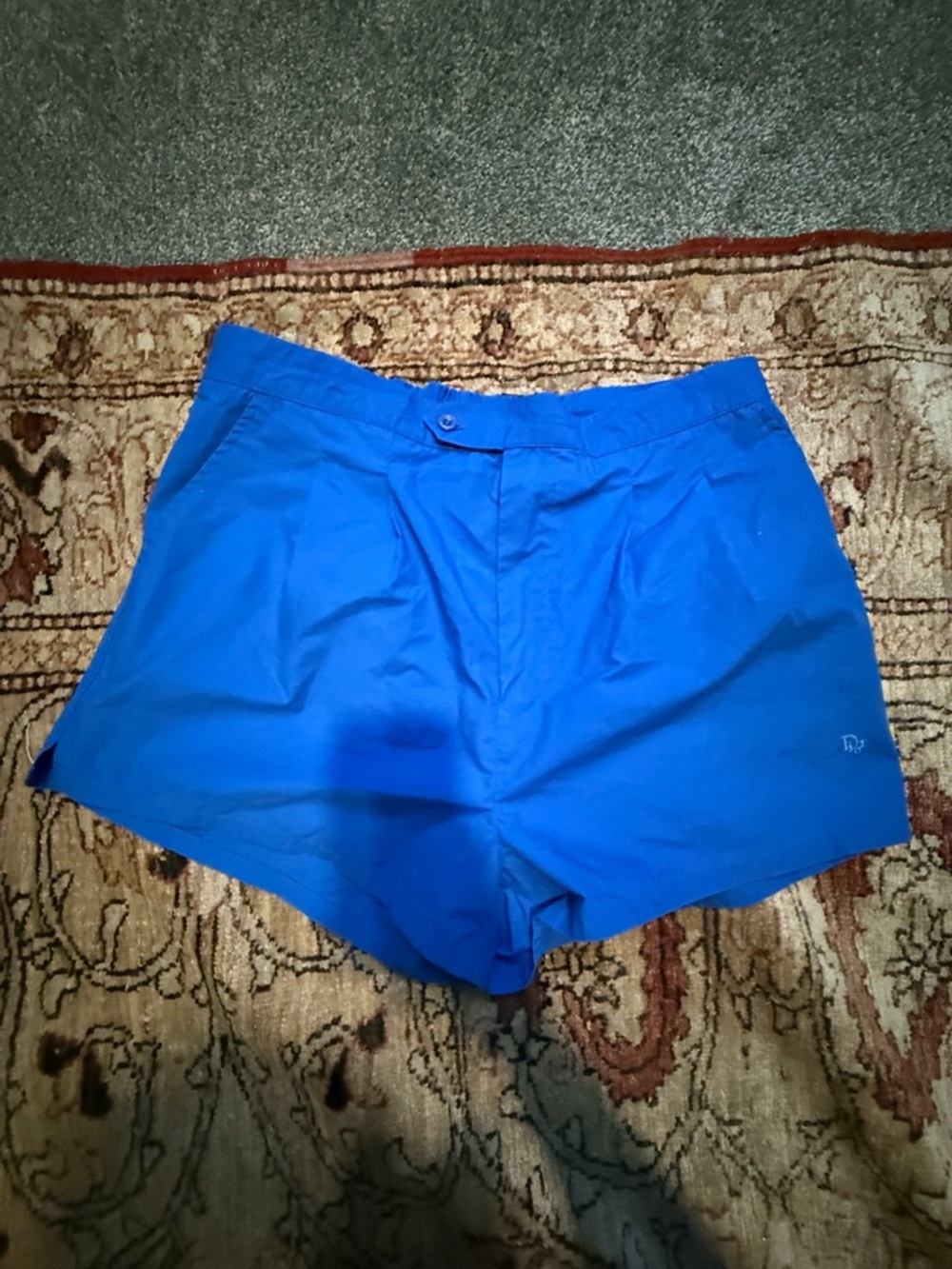 Vintage RARE Christian Dior blue (swim?) athletic shorts Size XL
